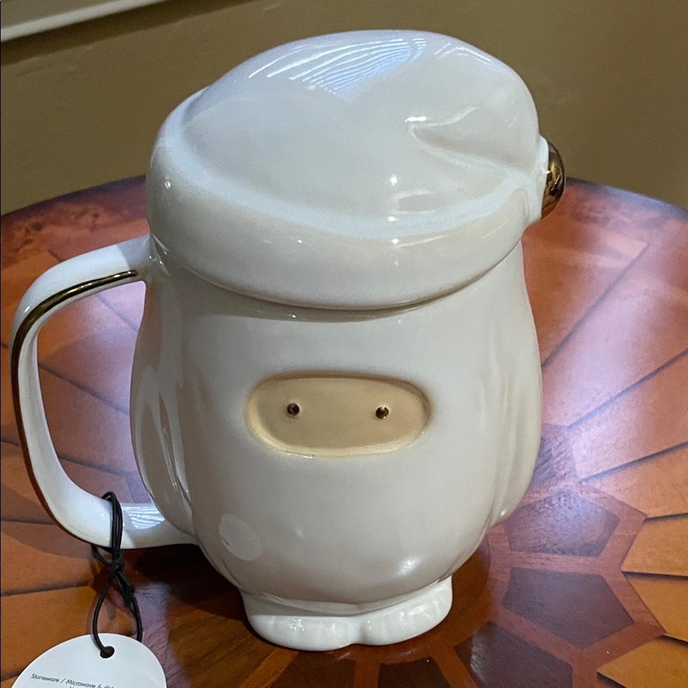 Stoneware Mug with Lid